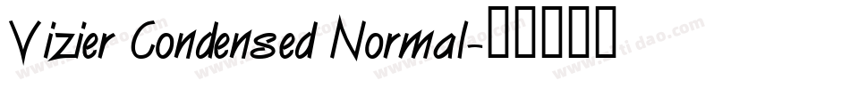 Vizier Condensed Normal字体转换